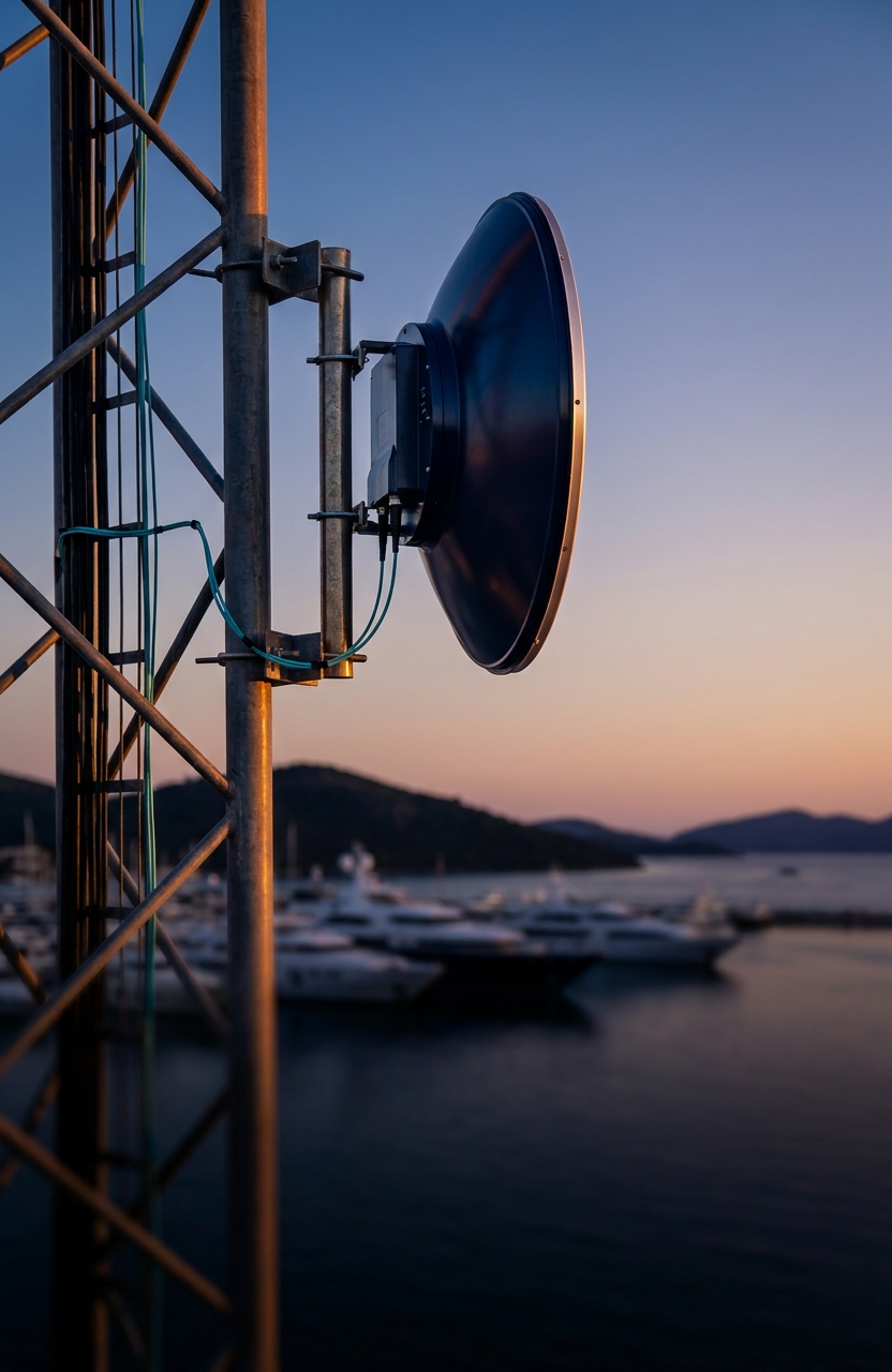 Point-to-point wireless backhaul antenna